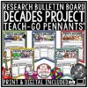 Decades Research Project for End of Year Project Bulletin Board