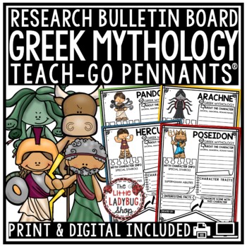 Ancient Greek Mythology Activities Research Project Template Greek God & Goddess-1