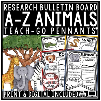 Animals Dinosaurs Research Activity Project Templates End of Year Bulletin Board-4