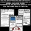 Around The World Country Research Project Templates