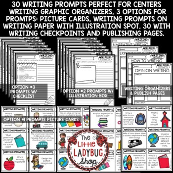 August September Back to School Writing Prompts 3rd 4th Grade Graphic Organizers-2