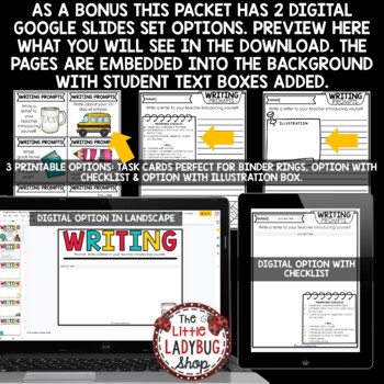 August September Back to School Writing Prompts 3rd 4th Grade Graphic Organizers-4