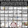 Back To School Activities 3rd 4th Grade All About Me Poster First Week of School-2