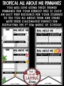 Back to School Bulletin Board: All About Me Poster & Beginning of the ...