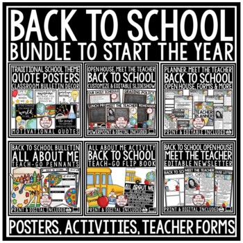 Back to School Bulletin Board, Meet the Teacher Planner Binder Template Editable-1