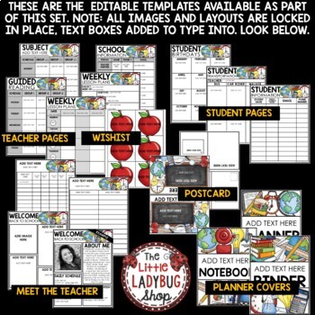 Back to School Letters and Forms Open House Editable Meet the Teacher Planner-4
