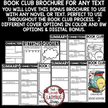 Book Club Activities Literature Circles for Any Book Reading Response Book-3