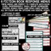 Book Club Discussion Cards Choice Boards Fiction Reading Response Questions-3