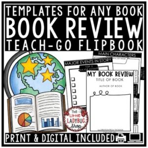 Book Report Review Template Reading Response, Literature Circles Book Clubs-1