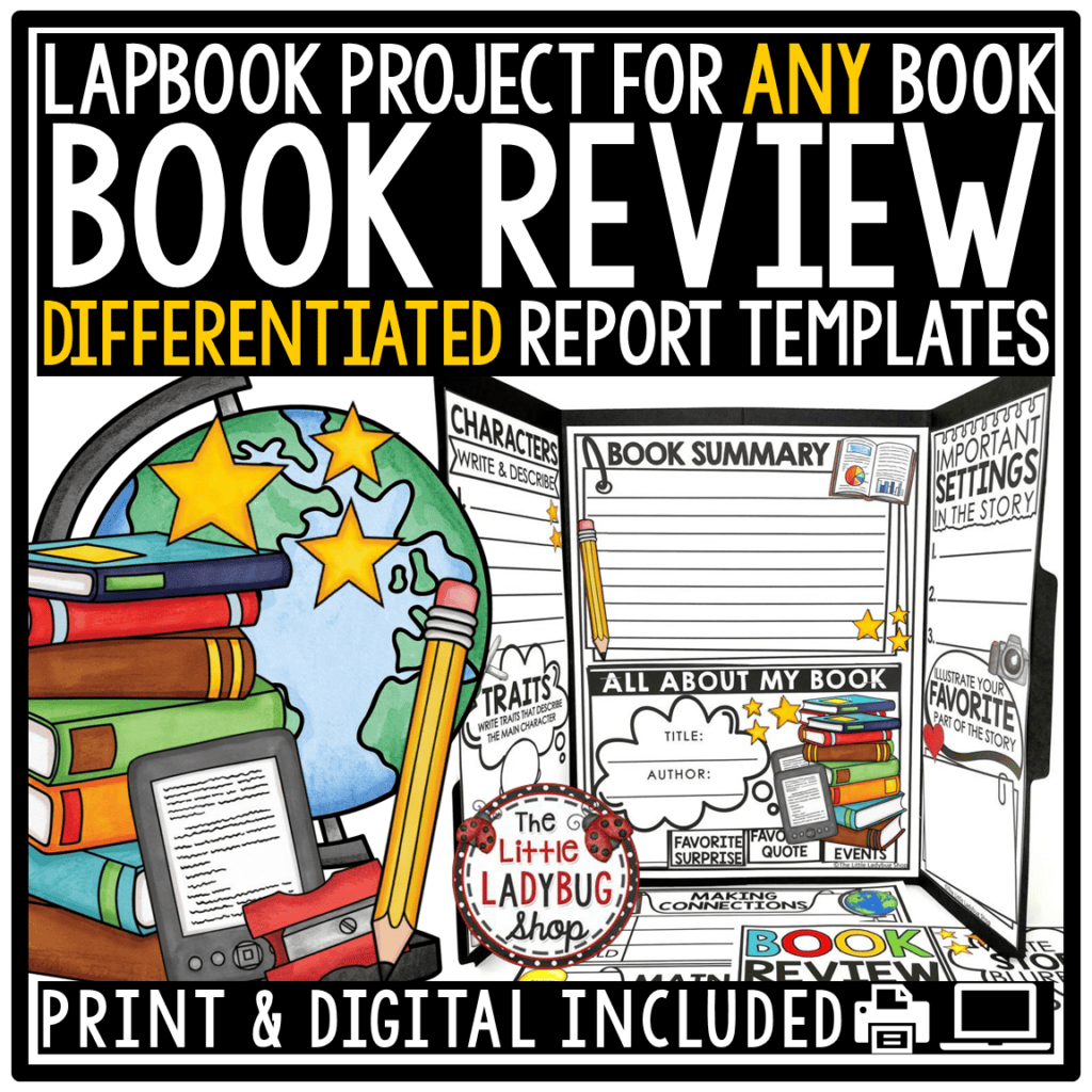 Book Review Report Template Reading Response Novel Study Activities ...
