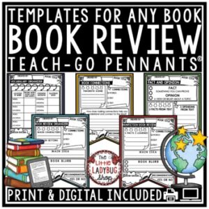 Book Review Report Templates Nonfiction Reading Response Graphic Organizers-1