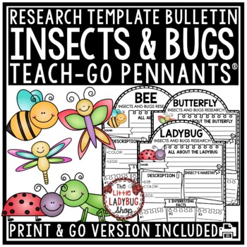 Bugs and Insects Activities Spring Science Research Template Bulletin Boards-1