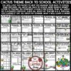 Cactus Classroom Theme Back To School Activities 4th Grade All About Me Poster-2