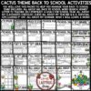 Cactus Classroom Theme Back To School Activities 5th Grade All About Me Poster-2
