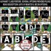 Camping Theme Classroom Decor Print & Cursive Alphabet Posters Bulletin Board - Image 2