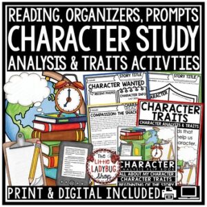 Character Study and Traits Activities