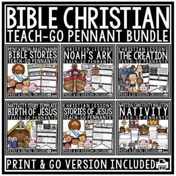 Christian Bible Stories Lessons for Kids Worksheets Bulletin Board Sunday School-1