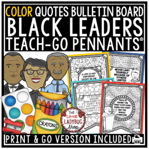 Black History Month Bulletin Board Coloring Pages Posters 3rd 4th 5th grade