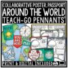 Countries Around The World Research Pennants