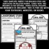 Geography Landforms Research Worksheets Project Templates Bulletin Board-3