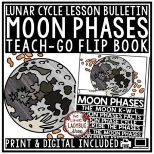 Lunar Cycle Phases of the Moon Activities Reading Science Lesson Book-1