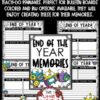 Memories for End of the Year Reflection Writing Activity Bulletin Board - Image 2