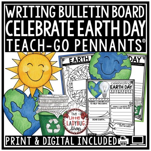 Earth Day Writing Prompts Bulletin Board