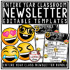 Emoji Theme Monthly & Weekly Newsletter Template Editable
