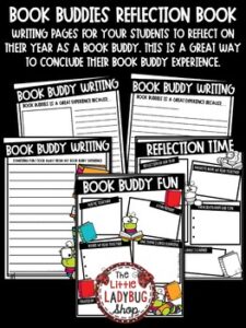 End of Year Book Buddies Reflection Writing Booklet (Upper Elementary ...