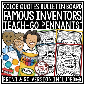 Famous Inventor Quote Bulletin Board Pennants