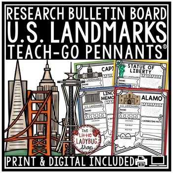 Famous US Landmarks Teach-Go Pennants