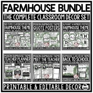 Plants Eucalyptus Nature Farmhouse Classroom Décor Theme Class Decor
