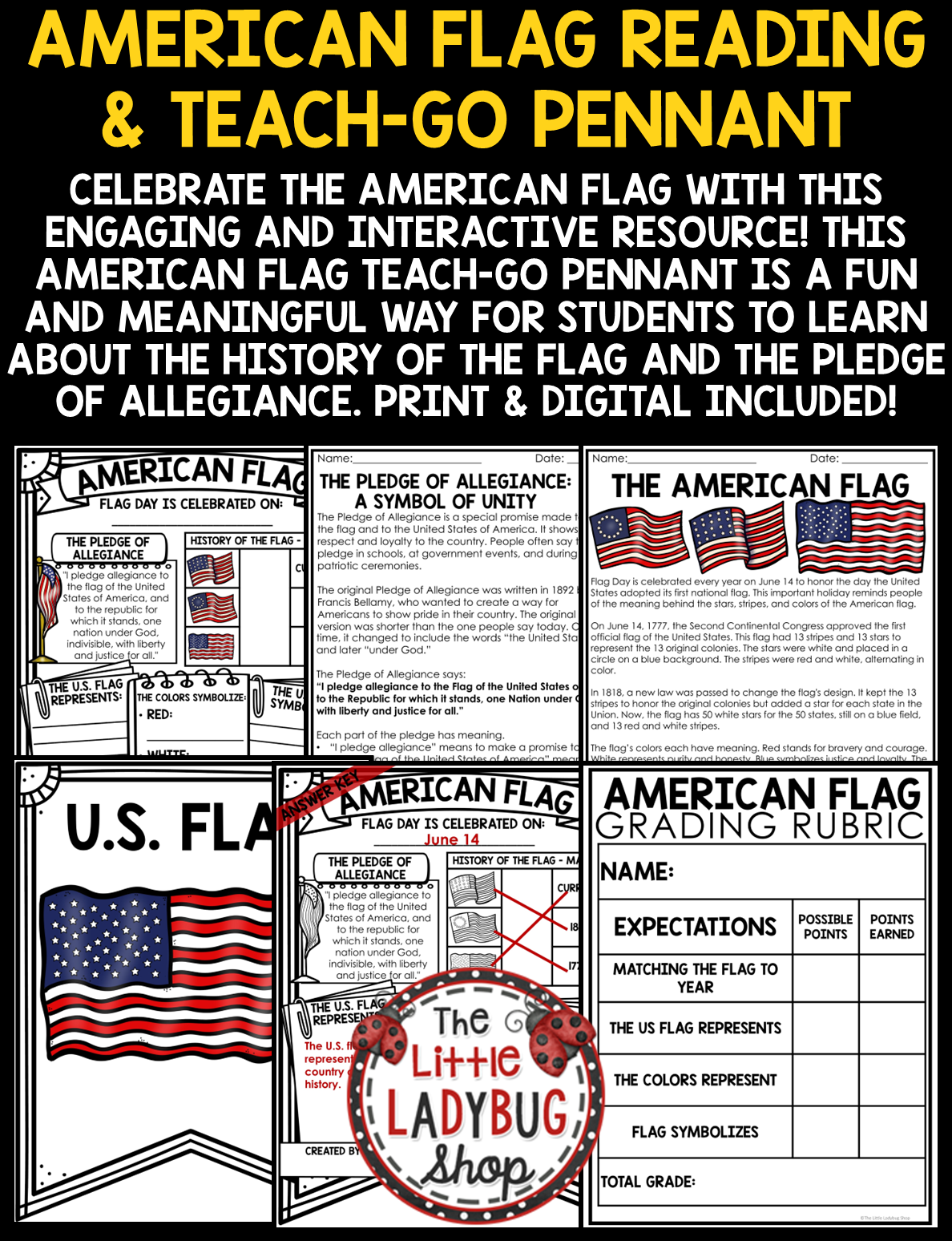 US Symbols American Flag Day Activities Pledge of Allegiance