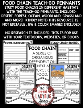 Food Webs Activities and Food Chains in Animal Habitats Research Bulletin Board