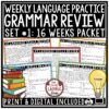 Language Grammar Review Practice 3rd 4th Grade