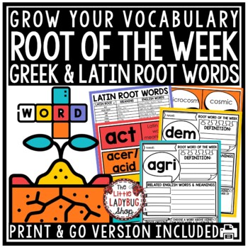 Greek and Latin Root Words Worksheets Activities Vocabulary 4th 5th Grade-1