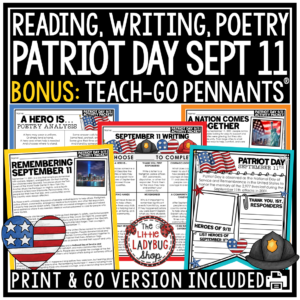 September 11th Patriot Day Bulletin Board Reading Activities