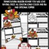 I am Thankful For Writing & Thanksgiving Activities, Fall Bulletin Board - Image 2