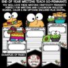End of Year Writing Prompts Bulletin Board