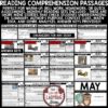 May Poetry Fables Reading Comprehension Passages and Questions 3rd 4th Grade-2