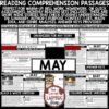 May Poetry Fables Reading Comprehension Passages and Questions 3rd 4th Grade-3