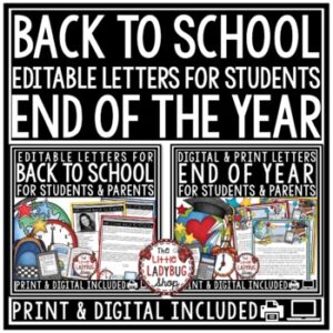 Meet the Teacher Letter Template Editable Back to School Newsletter Open House-1