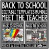 Meet the Teacher Letter Template Editable Back to School Newsletter Open House-1