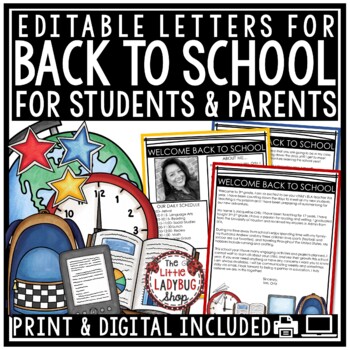 Meet the Teacher Letter Template Editable Back to School Newsletter Open House-2