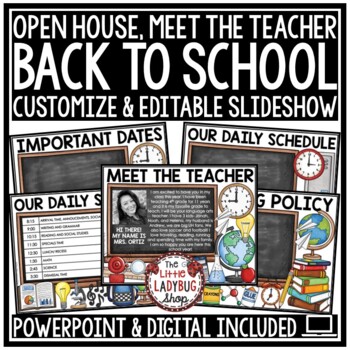 Meet the Teacher Template Editable, Back to School Open House Night Presentation-1
