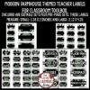Modern Farmhouse Theme Classroom Decor Teacher Toolbox Labels Editable - Image 2