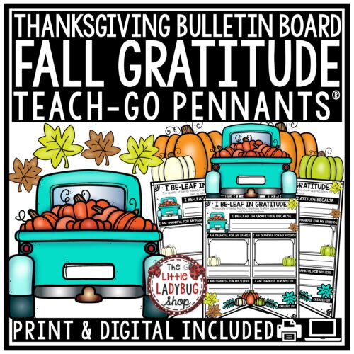 Thankful Fall Gratitude Bulletin Board
