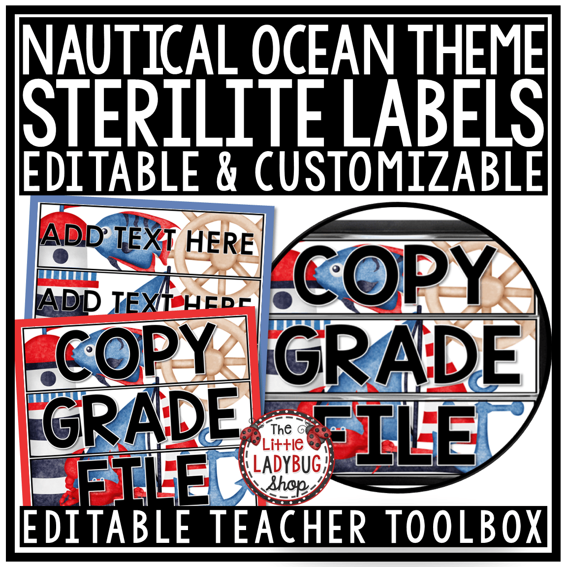 Sailing Sea Ocean Nautical Beach Theme Classroom Décor Bundle Coastal Marine