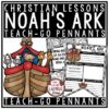 Noah's Ark Activity Bulletin Board Teach- Go Pennants™ Christian & Bible Lessons