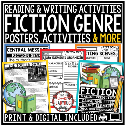 Traditional Literature Fiction Anchor Chart Fiction Reading Graphic Organizers